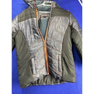 Gorpcore Boys Northpoint Puffer Jacket XL 18/20‎ Black Charcoal Orange